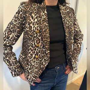 A.L.C Leopard blazer size 14 worn once pristine condition